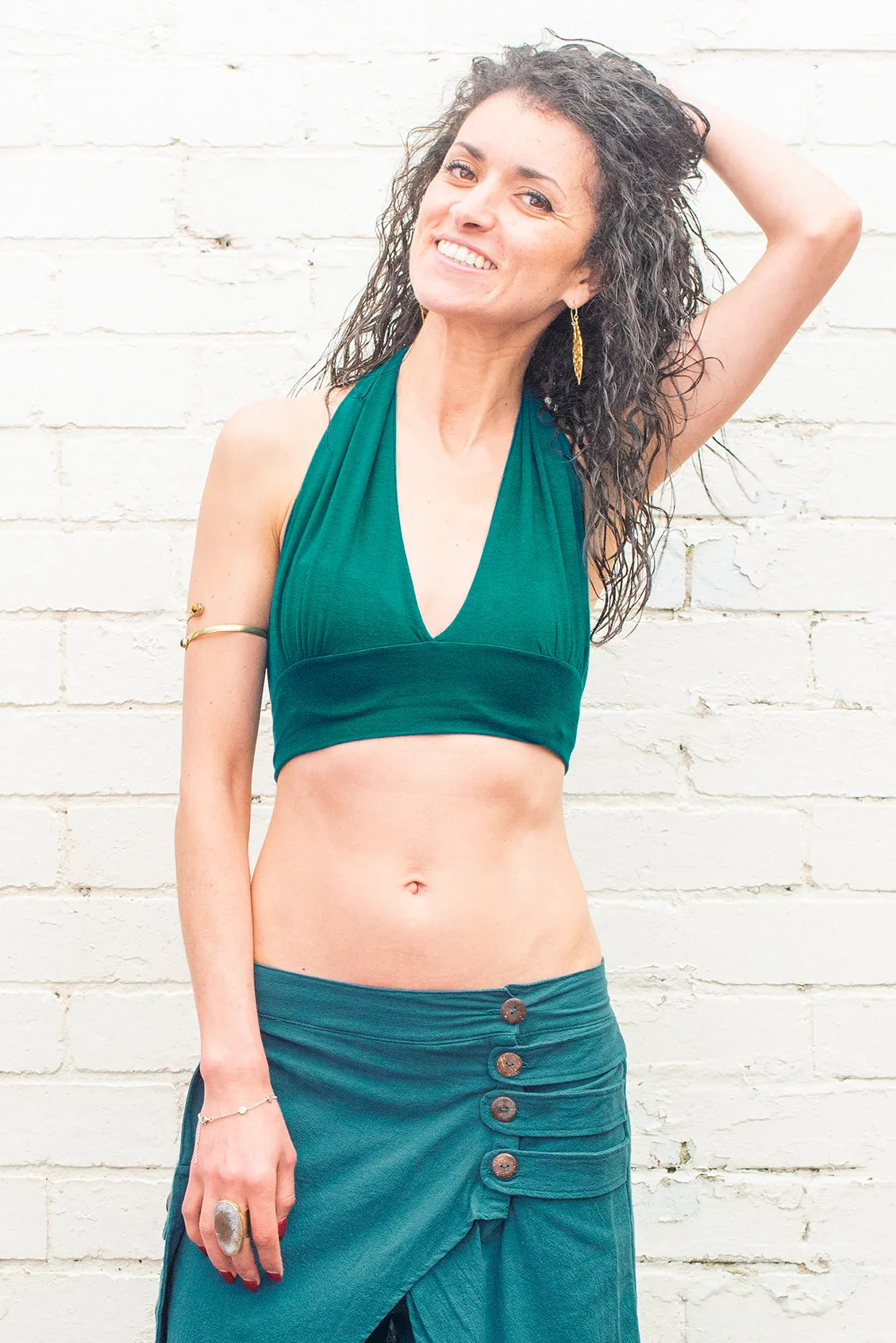 Ariel Crop Top in Teal