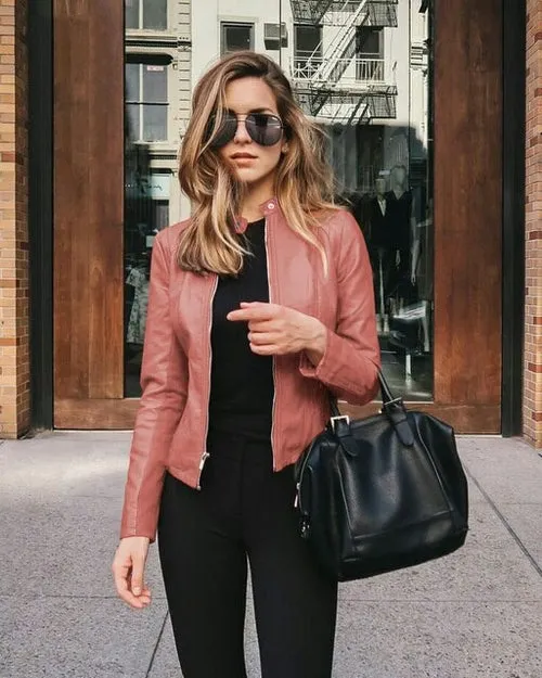 Autumn Jacket Women Coat Jacket PU Leather Fashion Short Coat Thin