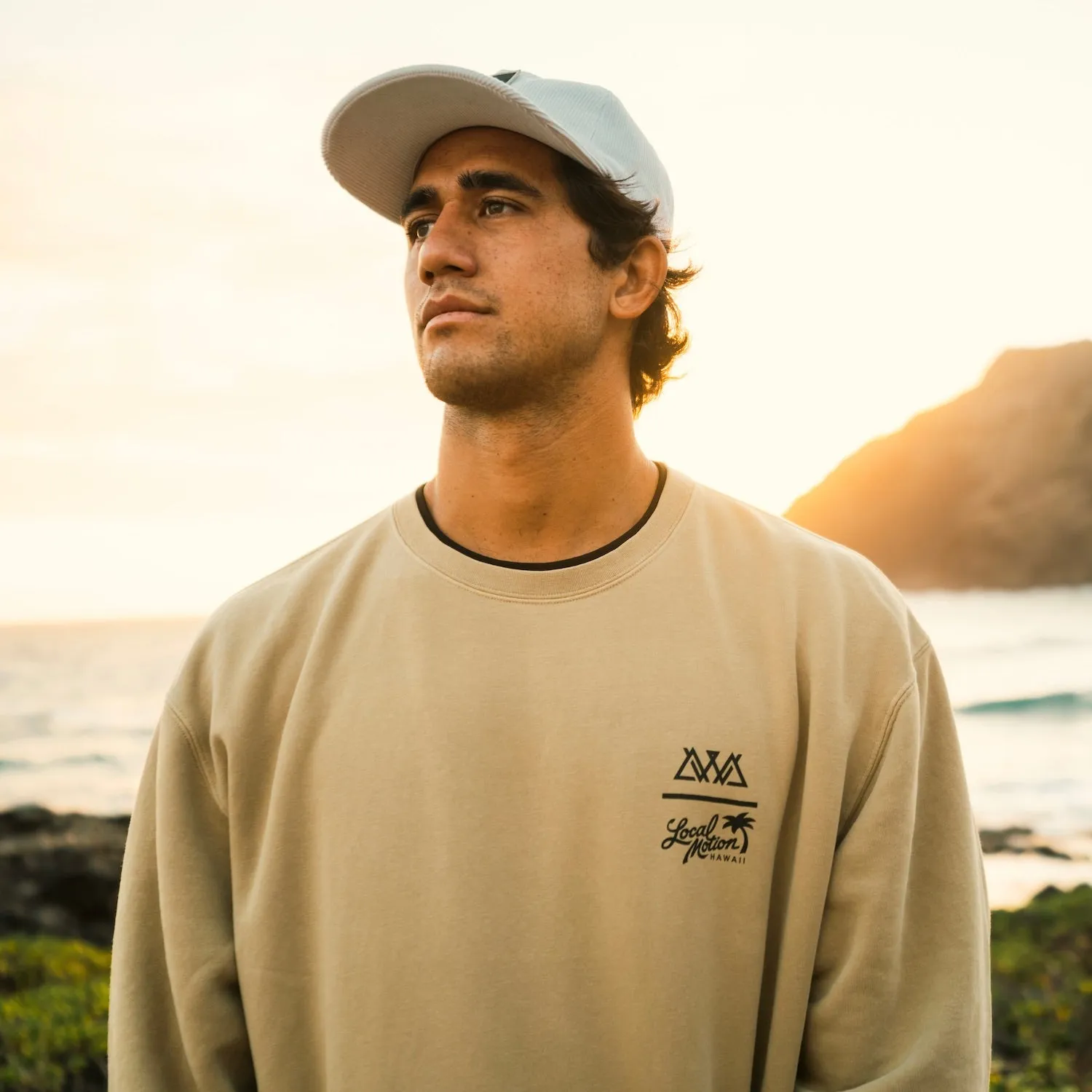 AVVA X LM PIGMENT CREW FLEECE