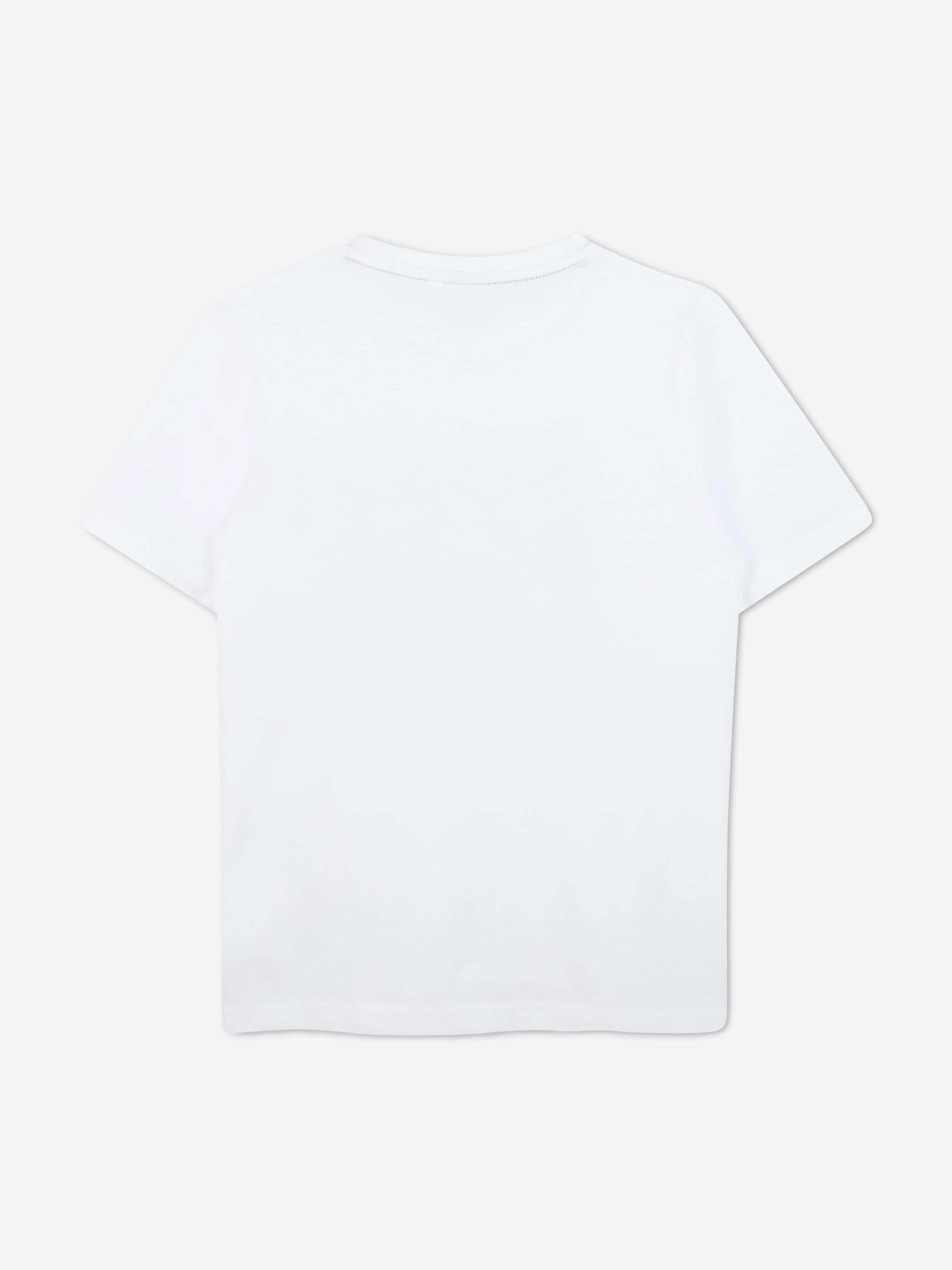 BOSS Boys Multi Logo T-Shirt in White