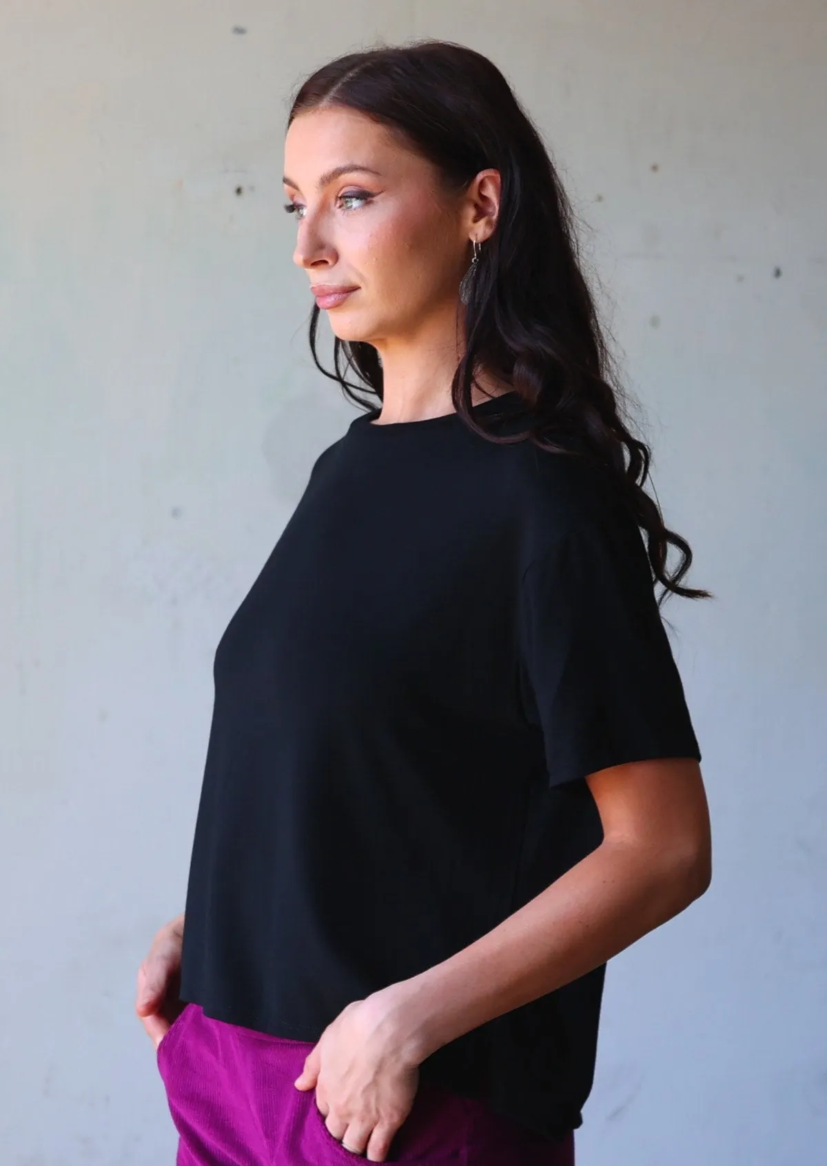 Boxy T-shirt Black