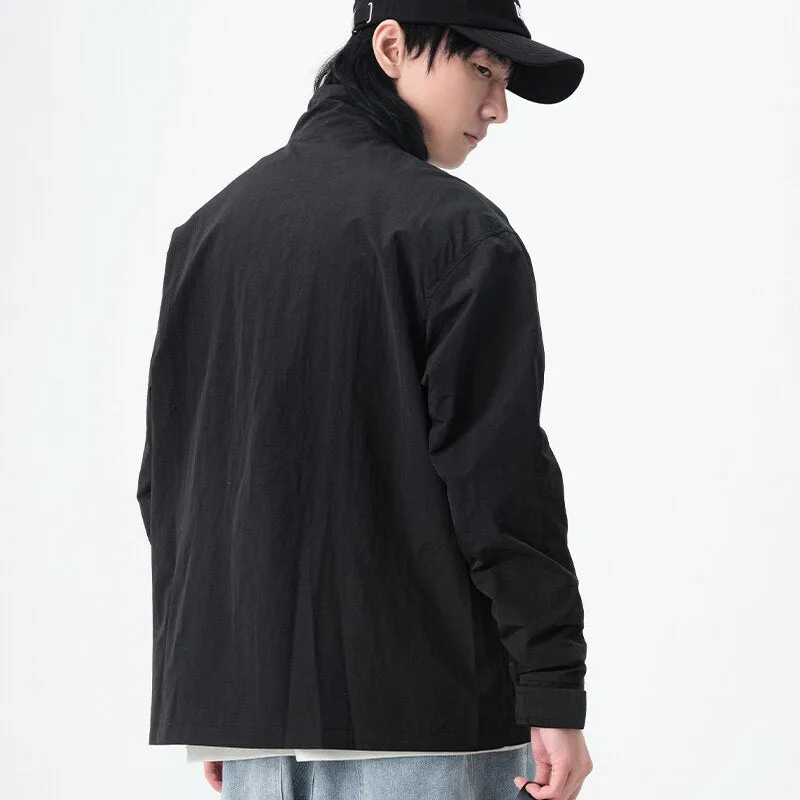 Cargo Jackets Streetwear Hip Hop Buckles Camouflage Military