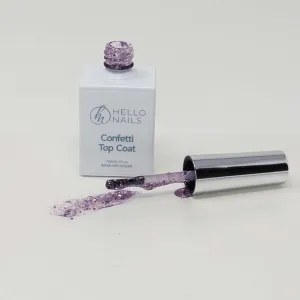 Confetti Glitter UV Top Coat