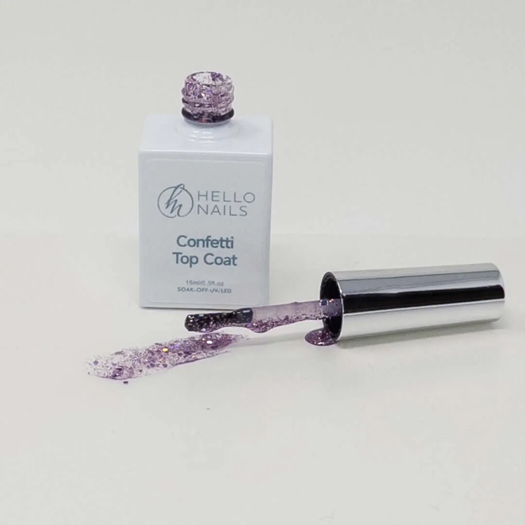 Confetti Glitter UV Top Coat