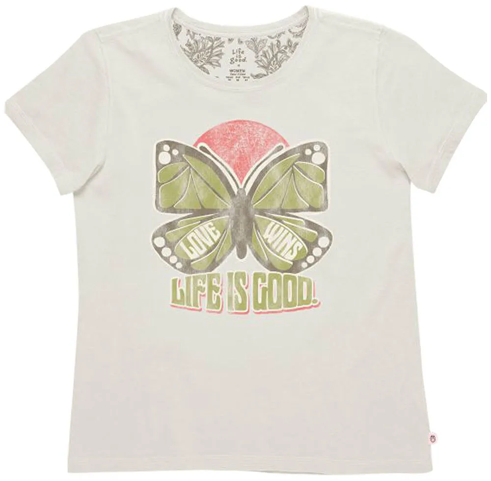 Creamy Butterfly T-Shirt by Life is good