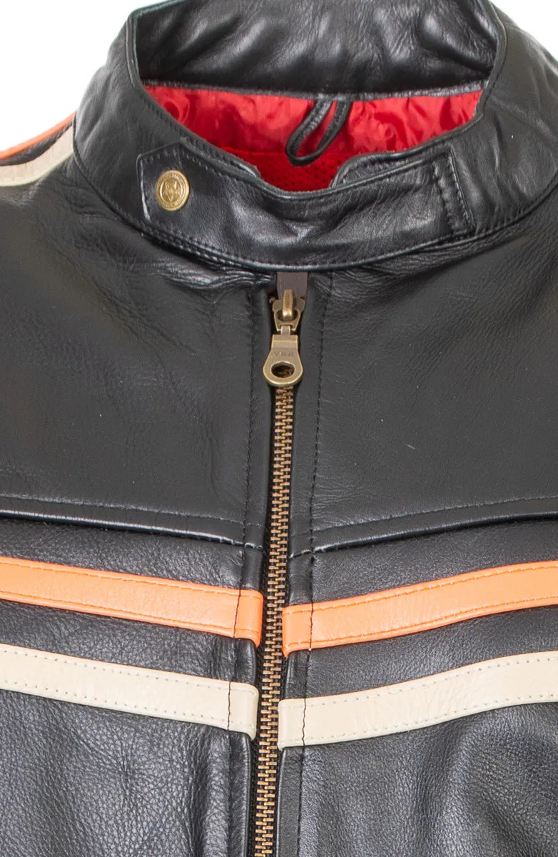 CRUISER SPORTS MOTOTER CYCLE LEATHER JACKET - TT 171