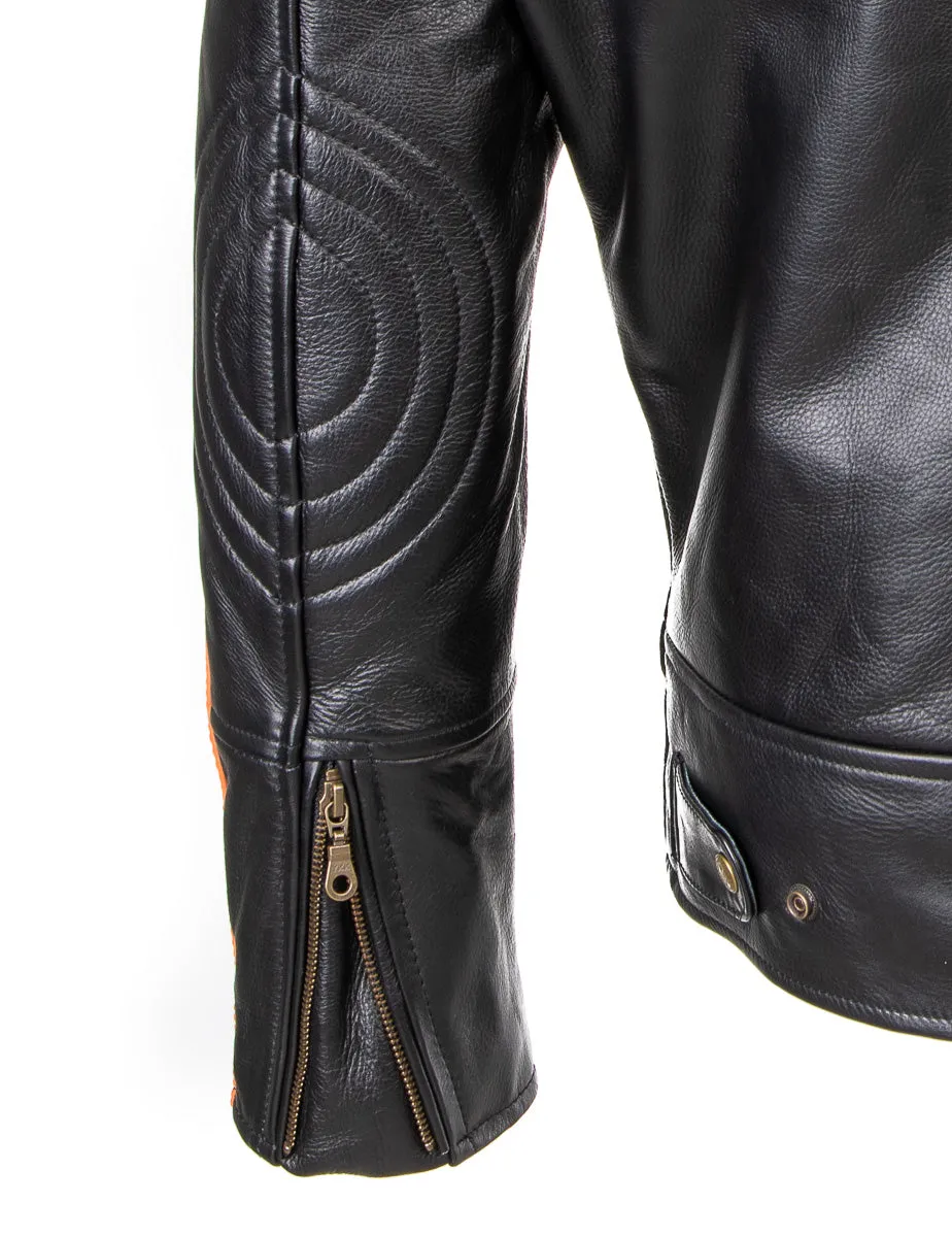 CRUISER SPORTS MOTOTER CYCLE LEATHER JACKET - TT 171