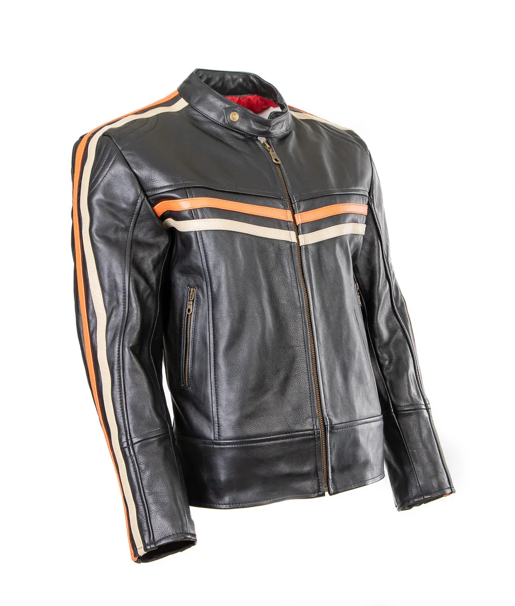 CRUISER SPORTS MOTOTER CYCLE LEATHER JACKET - TT 171