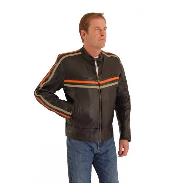 CRUISER SPORTS MOTOTER CYCLE LEATHER JACKET - TT 171