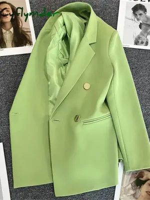 Cyflymder Women's Jacket Chic Elegant Casual Sports Women's Suit  Korean Fashion Luxury Jacket for Women Blazers Autumn Winter