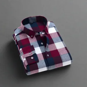 DAPPER STREET SUPPLY CO. - Men's Style Casual 100% Cotton Flannel Shirt