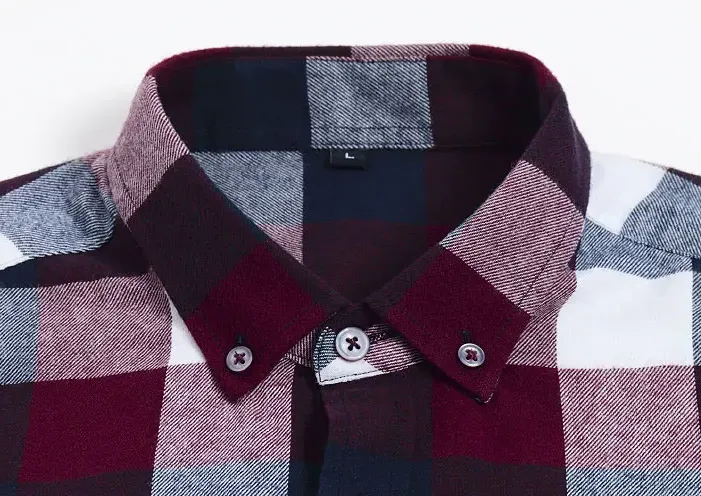 DAPPER STREET SUPPLY CO. - Men's Style Casual 100% Cotton Flannel Shirt