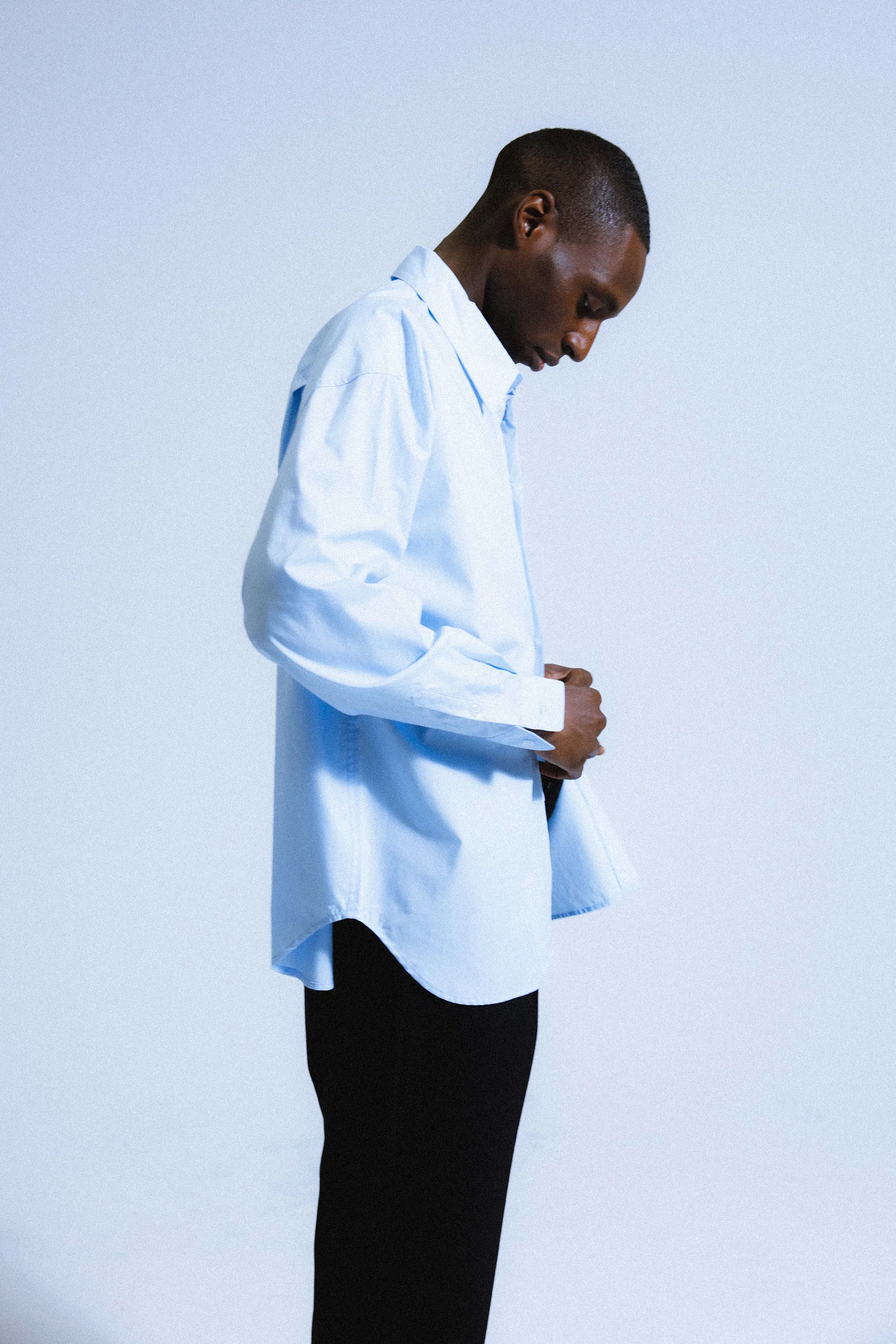 Del Mar Oversized Shirt  |  Powder Blue