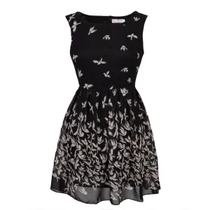 Doves Flying All-Over Women's Dress