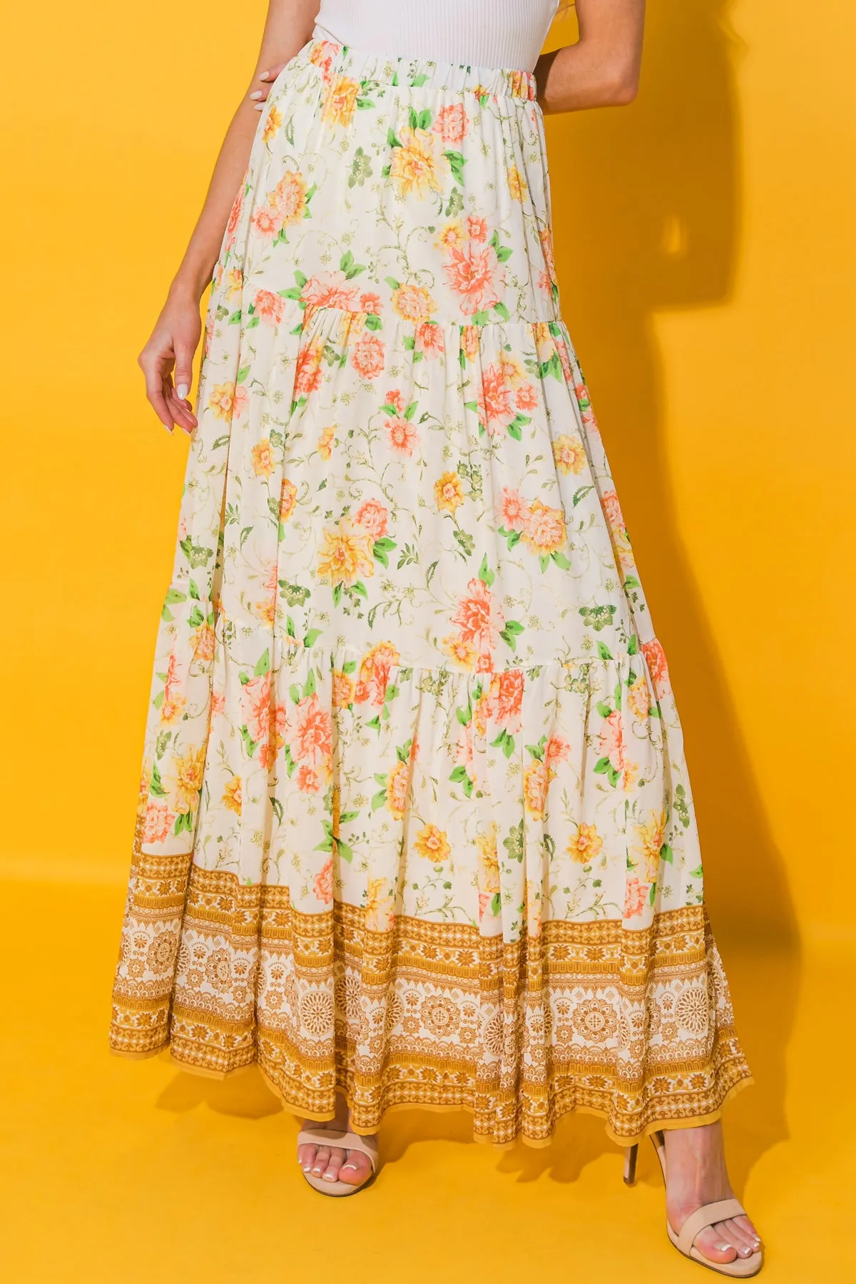 FRIENDSHIP BRIGHT MAXI SKIRT