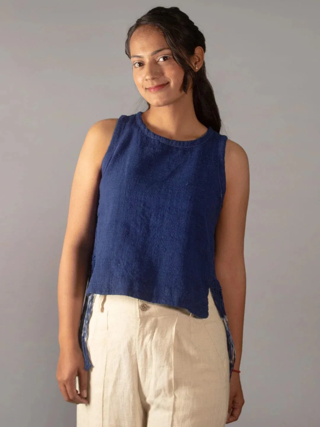 Gale Indigo Sleeveless Top
