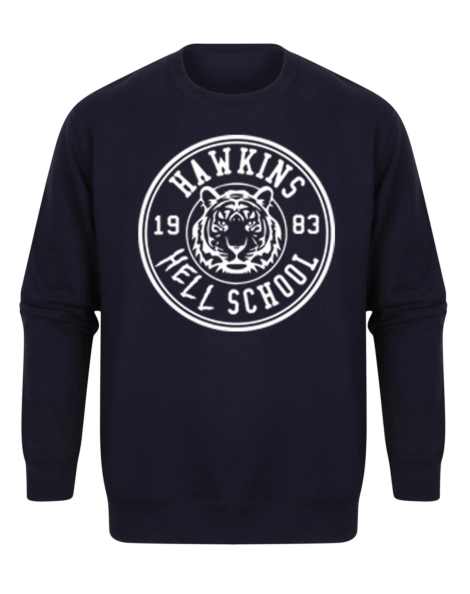 Hawkins 'Hell' School Badge - Unisex Fit Sweater