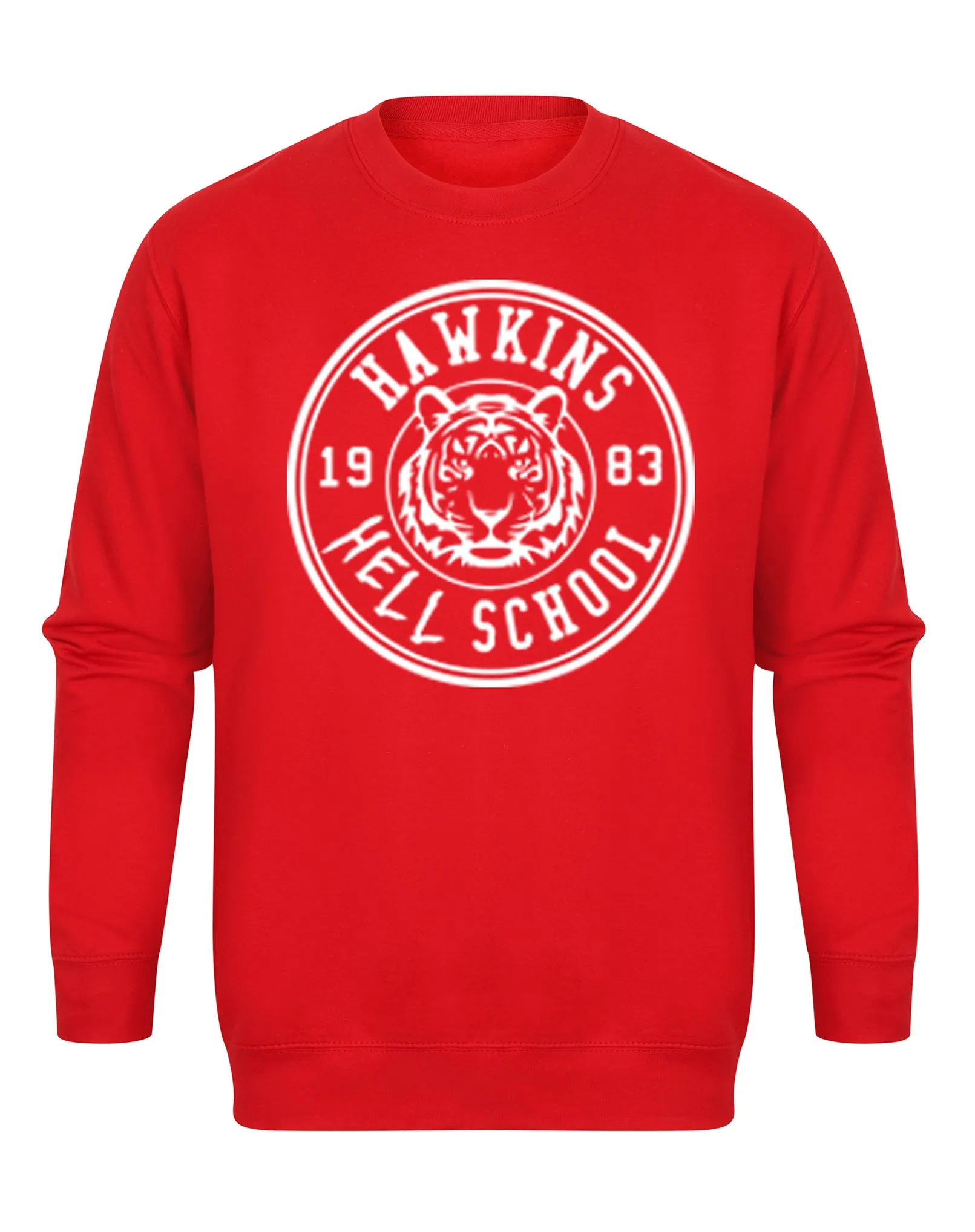 Hawkins 'Hell' School Badge - Unisex Fit Sweater