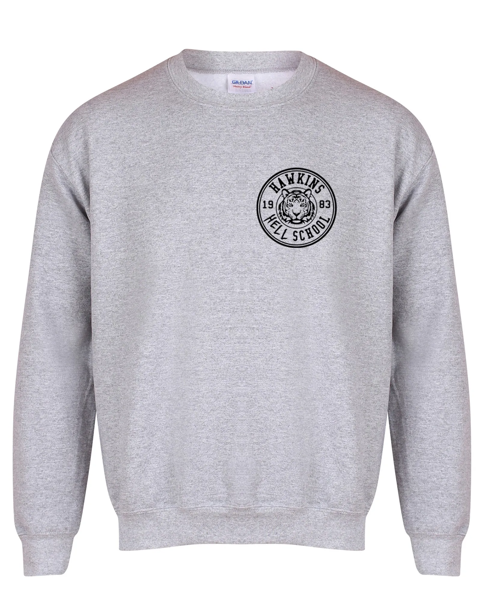 Hawkins 'Hell' School Badge - Unisex Fit Sweater
