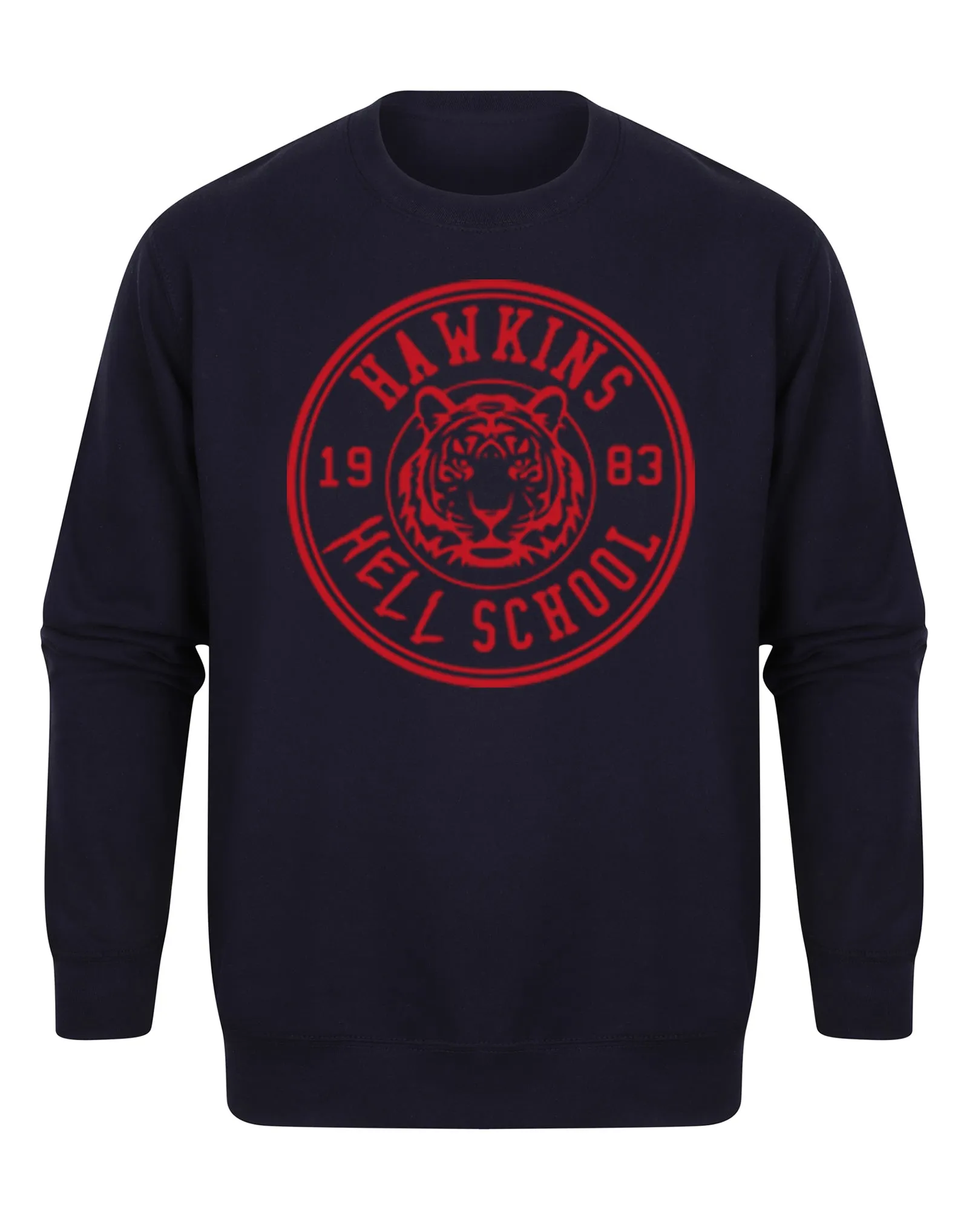 Hawkins 'Hell' School Badge - Unisex Fit Sweater