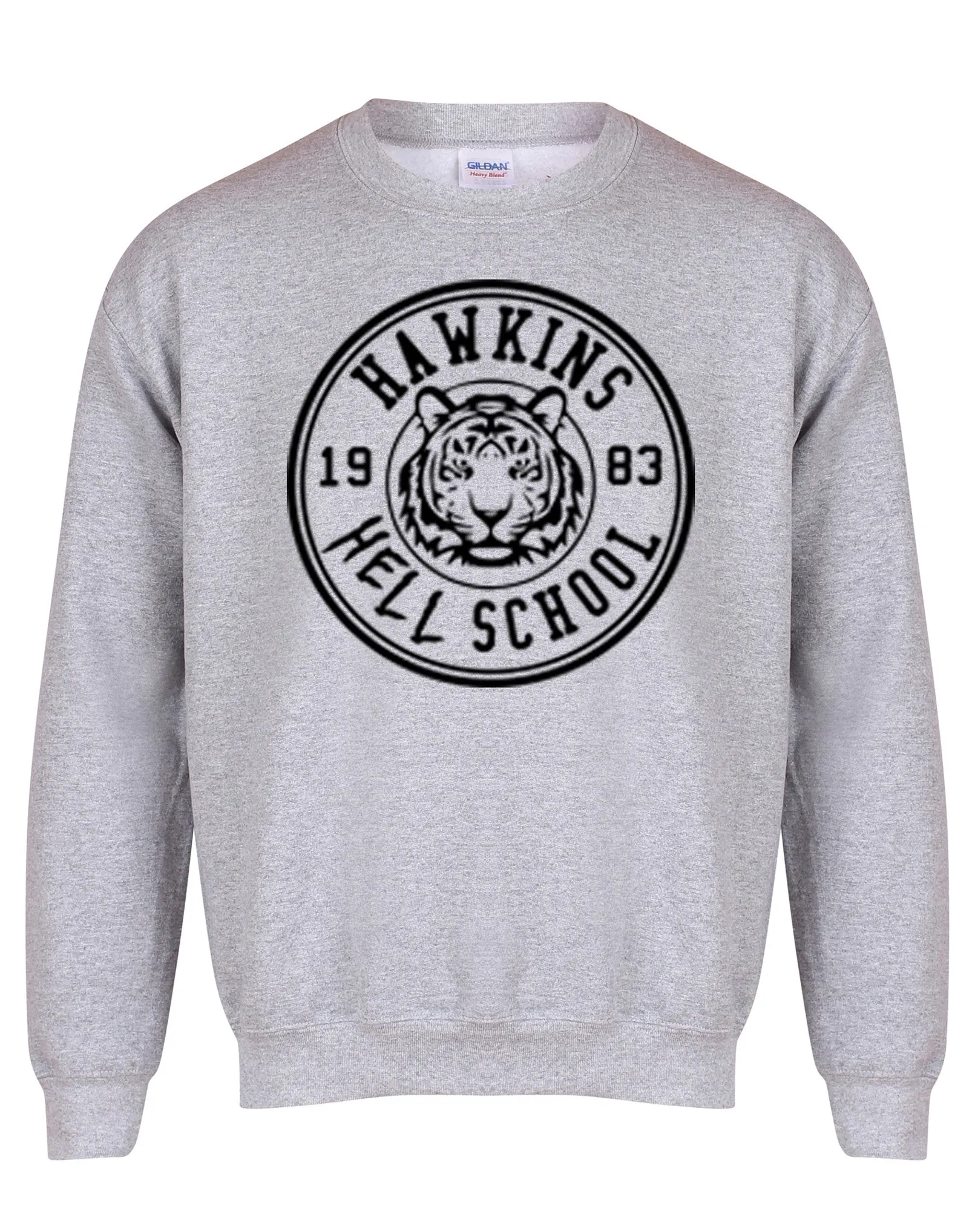 Hawkins 'Hell' School Badge - Unisex Fit Sweater