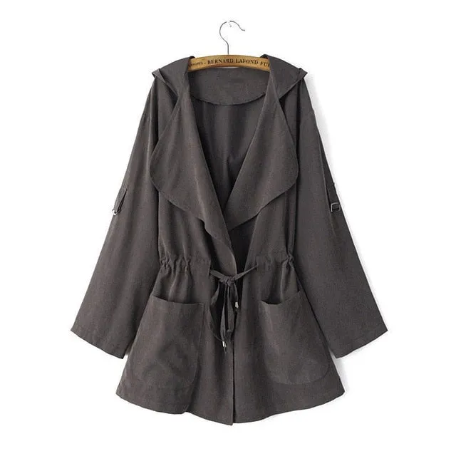 Hooded Trench Coat