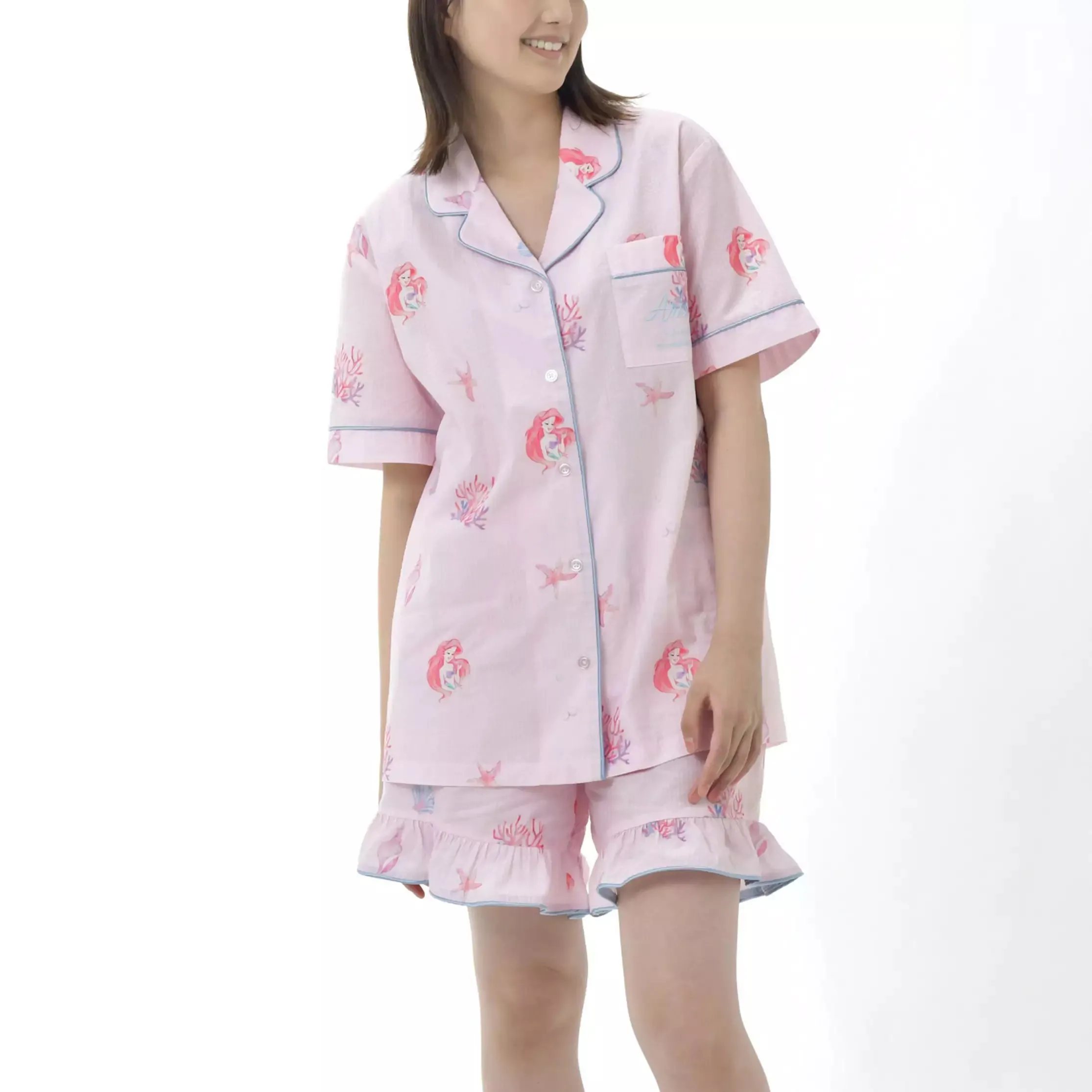 JDS - Summer Room Wear x Ariel Short Sleeve Pajama for Adults