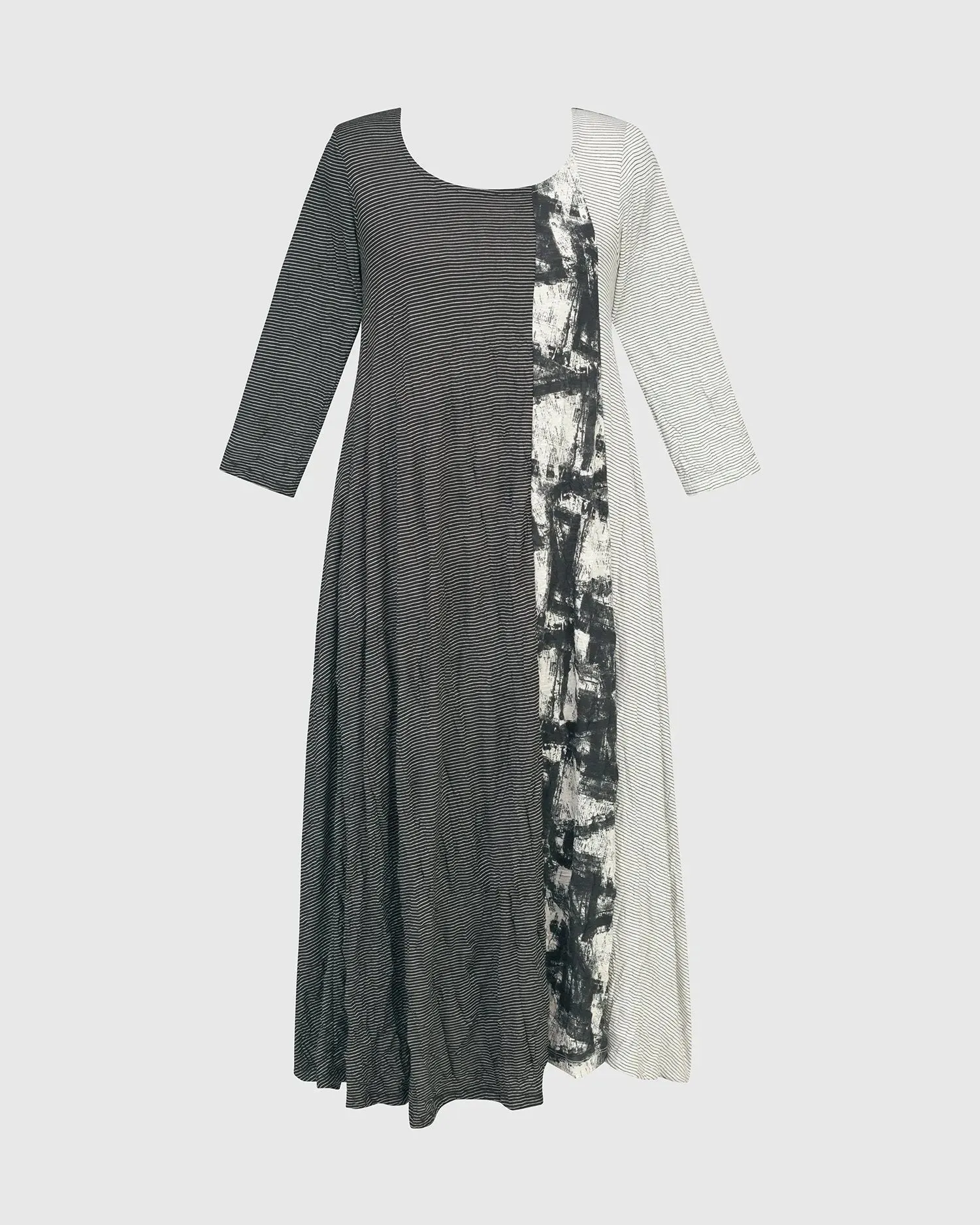 Jill Crinkle Swing Dress, Mono