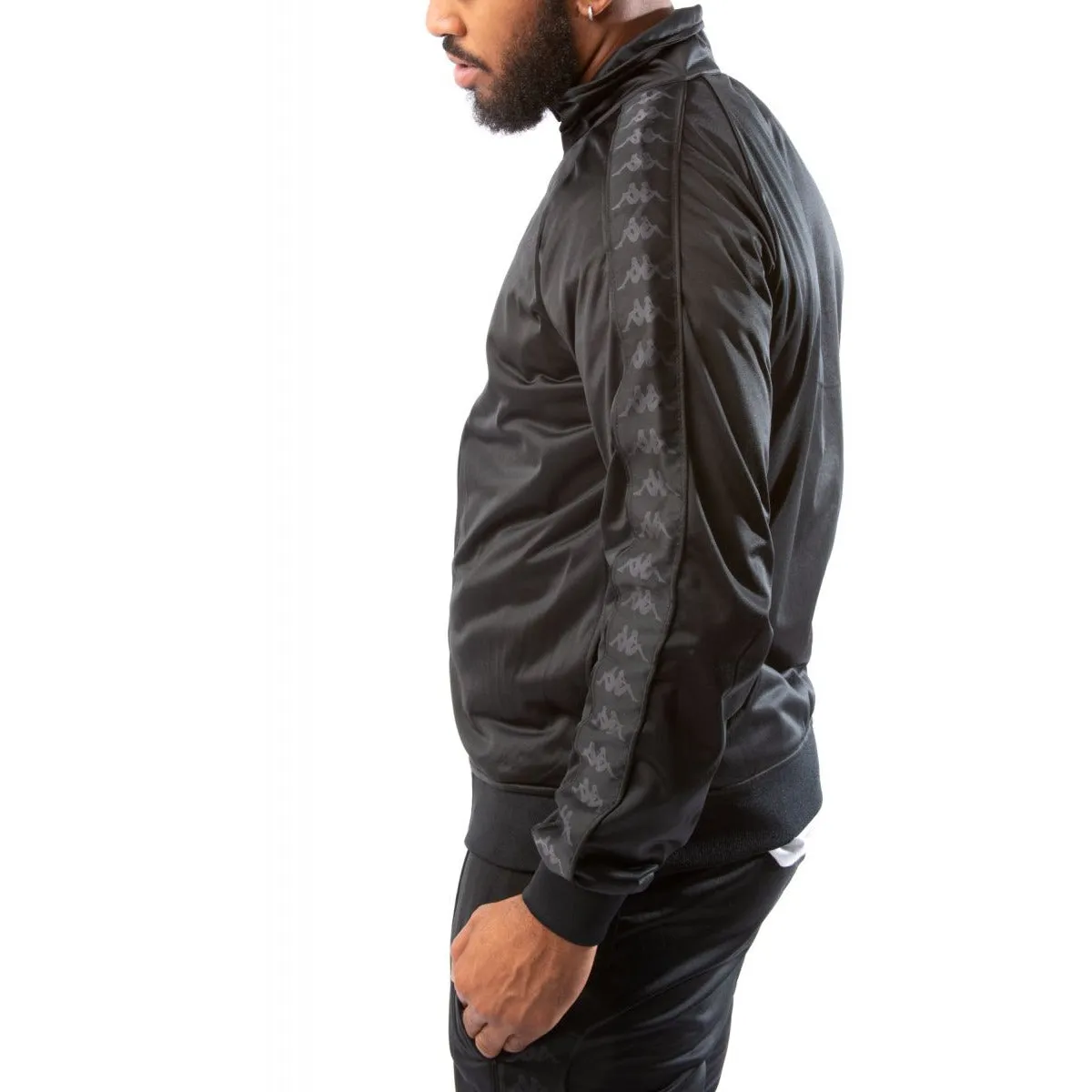 Kappa Black/Black 222 Banda Anniston Track Jacket (3502050-A2G)
