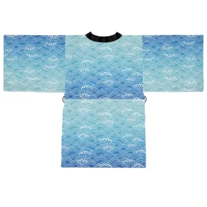Long Sleeve Kimono Robe Waves