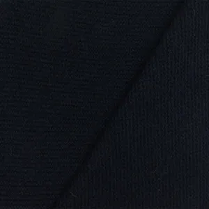 Midnight Blue Solid Wool-Poly Sweater Knit Fabric