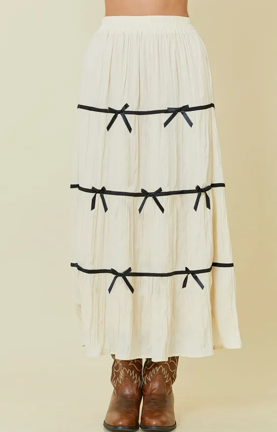 Ribbonaire Midi Skirt