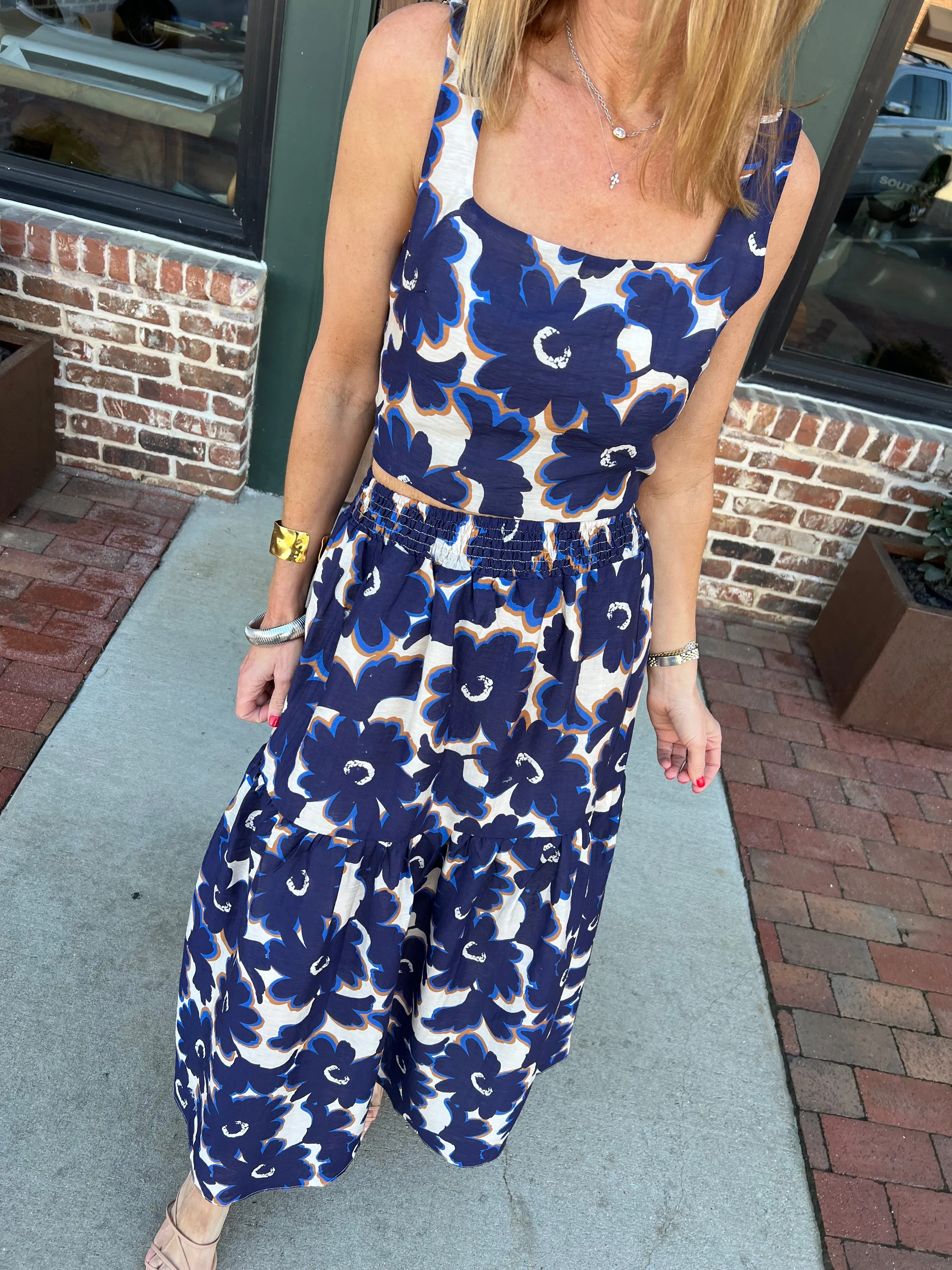 Sage The Label | Flora Tiered Maxi Skirt