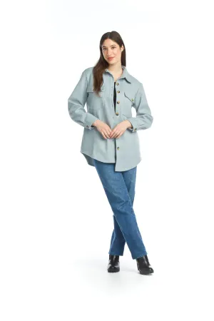 Shacket Button Front