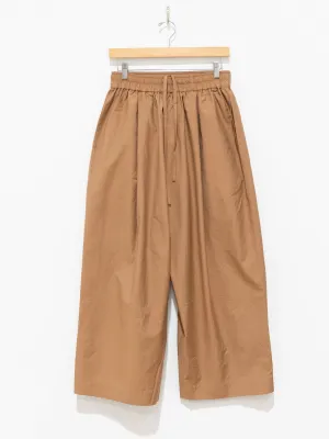 Shirring Easy Pants - Brown