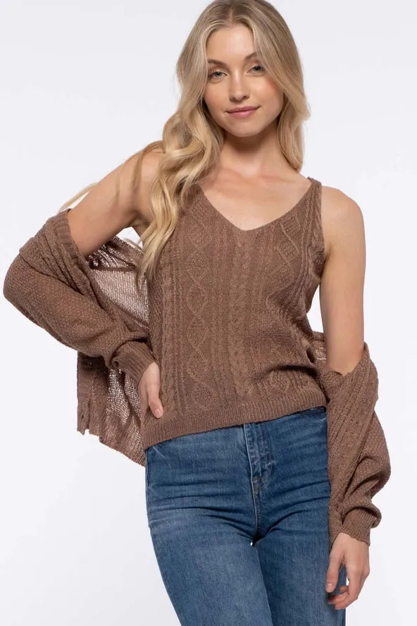 Soft & Sweet Sleeveless Sweater Top