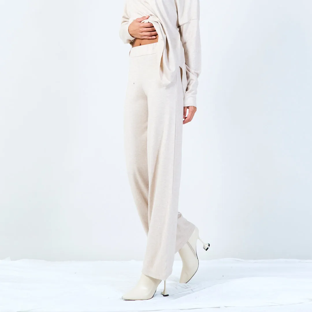 Soft wide-leg lounge pants wholesale