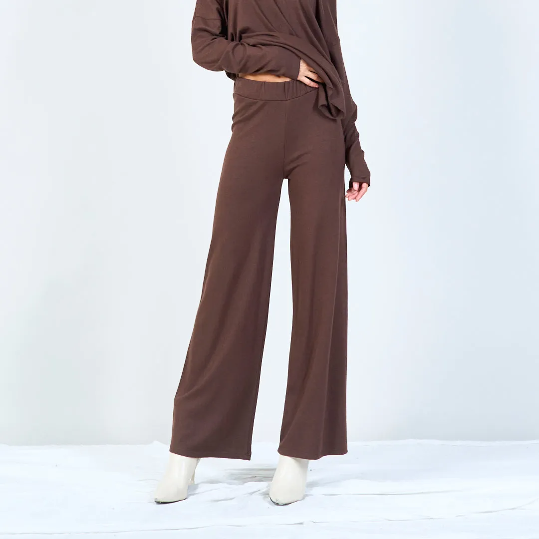 Soft wide-leg lounge pants wholesale
