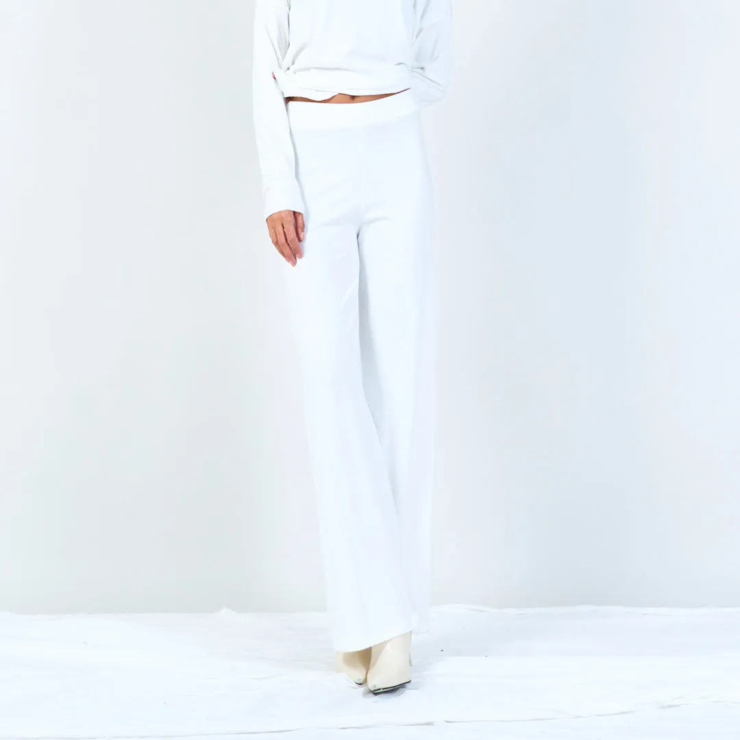 Soft wide-leg lounge pants wholesale