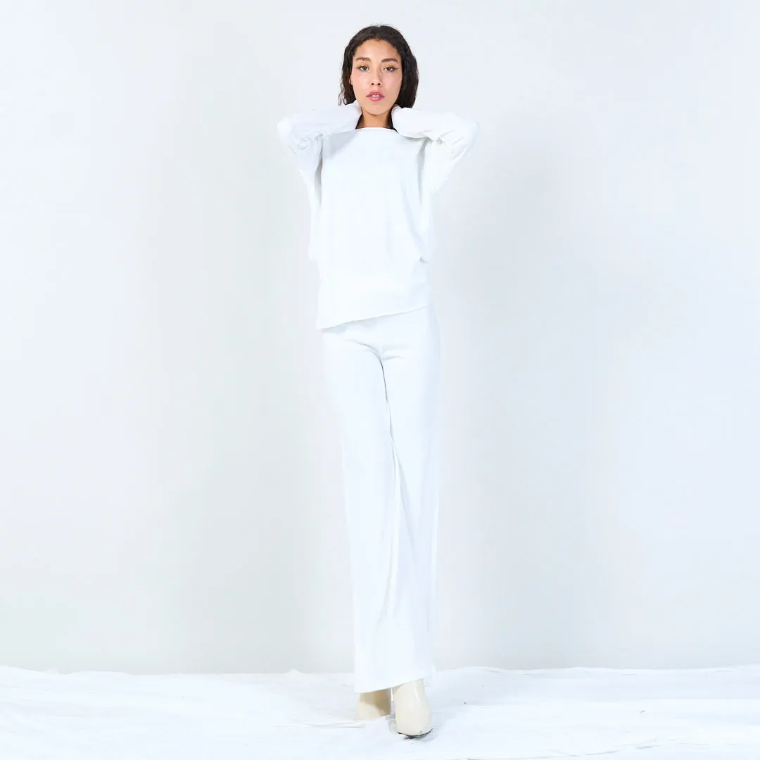 Soft wide-leg lounge pants wholesale
