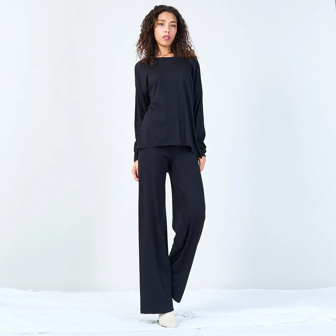 Soft wide-leg lounge pants wholesale