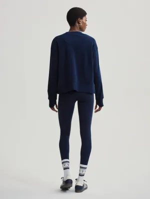 VARLEY HORTON SIDE ZIP MIDLAYER - DARK SAPPHIRE DAR