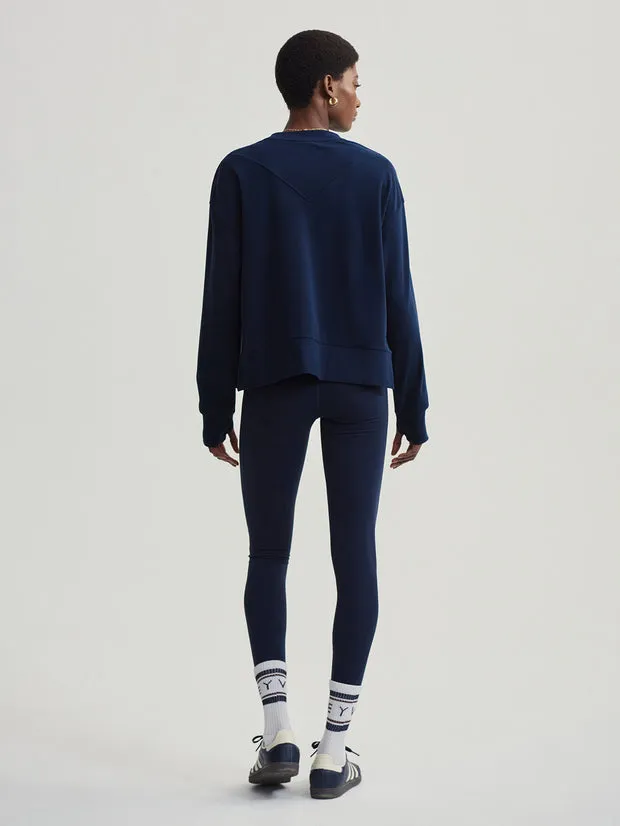 VARLEY HORTON SIDE ZIP MIDLAYER - DARK SAPPHIRE DAR